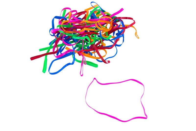 Baumgartens Conserve PlastiBands 4 1/4" 100 Pack ASSORTED Colors (SF-6000) - Image 1